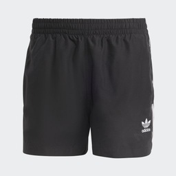 ADICOLOR 3-STRIPES SWIM SHORTS - Black / White
