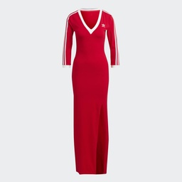 ADICOLOR CLASSICS 3-STRIPES MAXI DRESS - Better Scarlet