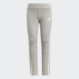 ESSENTIALS 3-STRIPES LEGGINGS - Medium Grey Heather / White