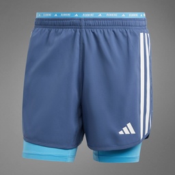 OWN THE RUN 3-STRIPES 2-IN-1 SHORTS - Preloved Ink