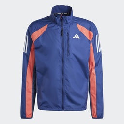 OWN THE RUN COLORBLOCK JACKET - Dark Blue / Better Scarlet / Preloved Scarlet