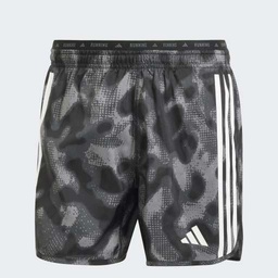 OWN THE RUN 3-STRIPES ALLOVER PRINT SHORTS - Grey Four / Grey Six / Carbon / Black