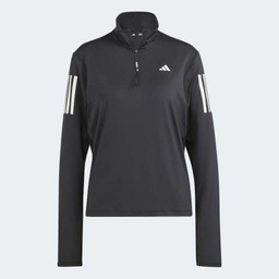 OWN THE RUN HALF-ZIP JACKET - Black