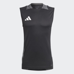 TIRO 24 COMPETITION TRAINING SLEEVELESS JERSEY - Black / Team Dark Grey