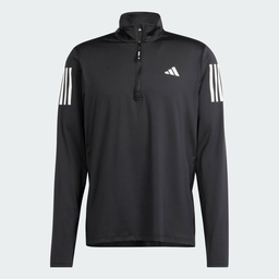OWN THE RUN HALF-ZIP JACKET - Black