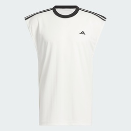 BASKETBALL ALL-WORLD SLEEVELESS TEE - Off White / Black 