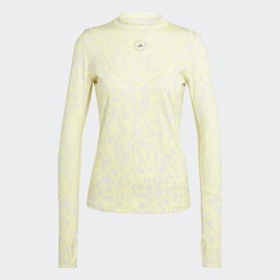 ADIDAS BY STELLA MCCARTNEY TRUEPURPOSE TRAINING LONG SLEEVE PRINTED LONG-SLEEVE TOP - Blush Yellow / Chalk Pearl / 