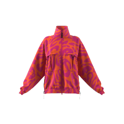 ADIDAS BY STELLA MCCARTNEY WOVEN PRINTED TRACK TOP - Active Orange / Real Magenta / 