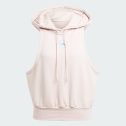 ADIDAS BY STELLA MCCARTNEY SPORTSWEAR SLEEVELESS HOODIE - New Rose 
