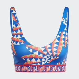 ADIDAS X FARM RIO MEDIUM-SUPPORT BRA - Bold Blue / Bliss Orange