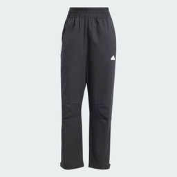 TIRO WOVEN LOOSE 7/8 TROUSERS - Black / White 