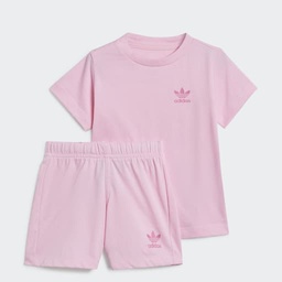 SHORTS AND TEE SET - True Pink 