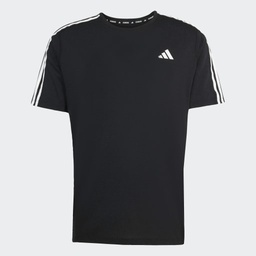 OWN THE RUN 3-STRIPES T-SHIRT - Black