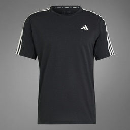 OWN THE RUN 3-STRIPES T-SHIRT - Black