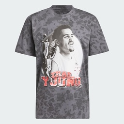 TRAE TUNNEL GRAPHIC T-SHIRT - Grey Four / Black