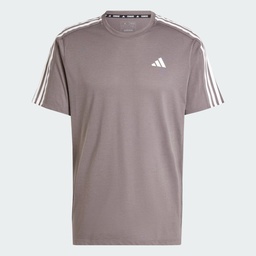 OWN THE RUN 3-STRIPES T-SHIRT - Charcoal