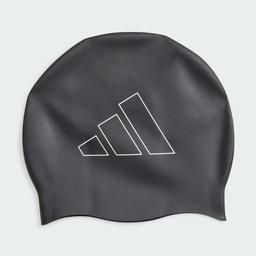 [4066763780876] ADIDAS LOGO SWIM CAP - Black / White
