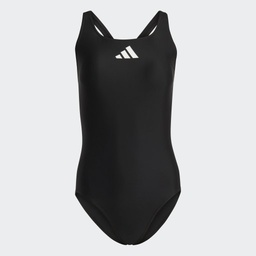 3 BAR LOGO SWIMSUIT - Black / White