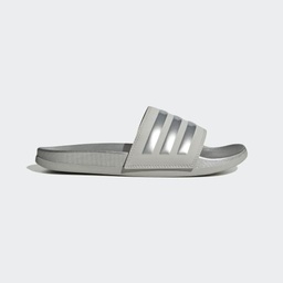 [4066746203354] ADILETTE COMFORT SLIDES - Grey Two / Silver Metallic / Grey Two
