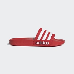 ADILETTE SHOWER SLIDES - Vivid Red / Cloud White / Vivid Red