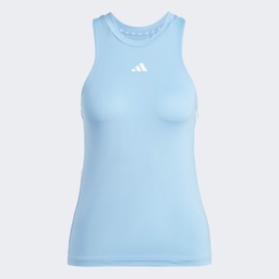 AEROREADY TRAIN ESSENTIALS REGULAR 3-STRIPES TANK TOP - Semi Blue Burst / White