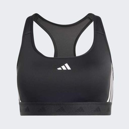 POWERREACT TRAINING MEDIUM-SUPPORT HYPERGLAM BRA - Black / White