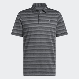 TWO-COLOR STRIPED GOLF POLO SHIRT - Black / Grey Four
