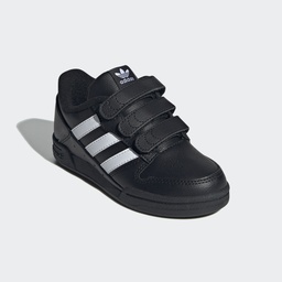 TEAM COURT 2.0 STR COMFORT CLOSURE SHOES KIDS - Core Black / Ftwr White / Ftwr White