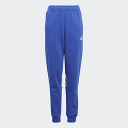 TIBERIO 3-STRIPES COLORBLOCK FLEECE JOGGERS KIDS - Semi Lucid Blue / Medium Grey Heather / White