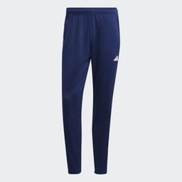 TRAIN ESSENTIALS 3-STRIPES TRAINING JOGGERS - Dark Blue / White