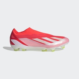 X CRAZYFAST ELITE LACELESS FIRM GROUND BOOTS - Solar Red / Cloud White / Team Solar Yellow 2