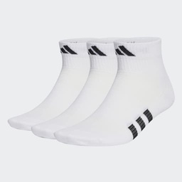PERFORMANCE LIGHT MID-CUT SOCKS 3 PAIRS - White / White / White