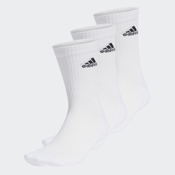 CUSHIONED CREW SOCKS 3 PAIRS - White / Black