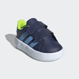 GRAND COURT 2.0 SHOES KIDS - Dark Blue / Blue Burst / Lucid Lemon