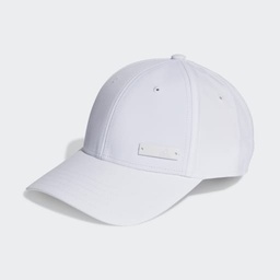 METAL BADGE LIGHTWEIGHT BASEBALL CAP - White