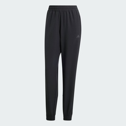 PACER ALL GYM 3-STRIPES WOVEN MID-RISE JOGGERS - Black