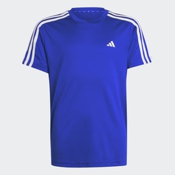 TRAIN ESSENTIALS AEROREADY 3-STRIPES REGULAR-FIT T-SHIRT - Lucid Blue / White