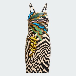 ADIDAS X FARM RIO 3-STRIPES MINI DRESS - Crystal Sand