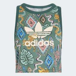 ADIDAS X FARM RIO TREFOIL TANK TOP - Mineral Green