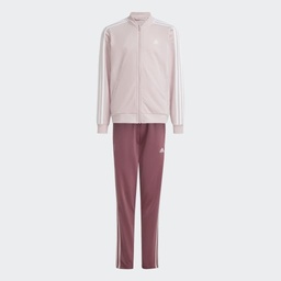 ESSENTIALS 3-STRIPES TRACK SUIT - Sandy Pink / White