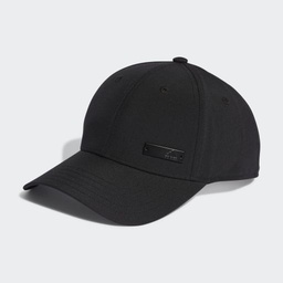 METAL BADGE LIGHTWEIGHT BASEBALL CAP - Black