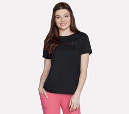 SKECHERS SHINE TEE - BOLD BLACK