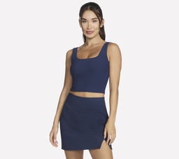 GOFLEX RIB BRA TOP - BLUE IRIS
