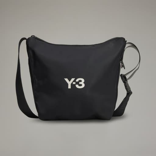 Y-3 NYLON CROSSBODY BAG - Black