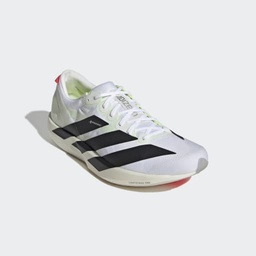 ADIZERO ADIOS 9 RUNNING SHOES - Cloud White / Core Black / Silver Metallic