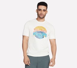 SKECHERS WAVE WONDER TEE - SILVER BIRCH