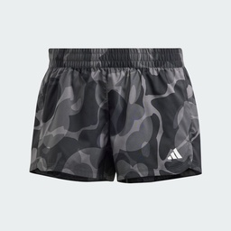PACER TRAIN ESSENTIALS FLORAL-PRINT WOVEN SHORTS - Black / Print