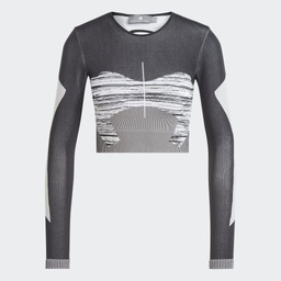 ADIDAS BY STELLA MCCARTNEY TRUESTRENGTH SEAMLESS YOGA LONGSLEEVE  - Black