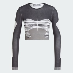 ADIDAS BY STELLA MCCARTNEY TRUESTRENGTH SEAMLESS YOGA LONGSLEEVE  - Black