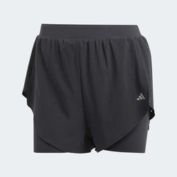 ADIDAS DESIGNED FOR TRAINING HEAT.RDY HIIT 2IN1 SHORT  - Black